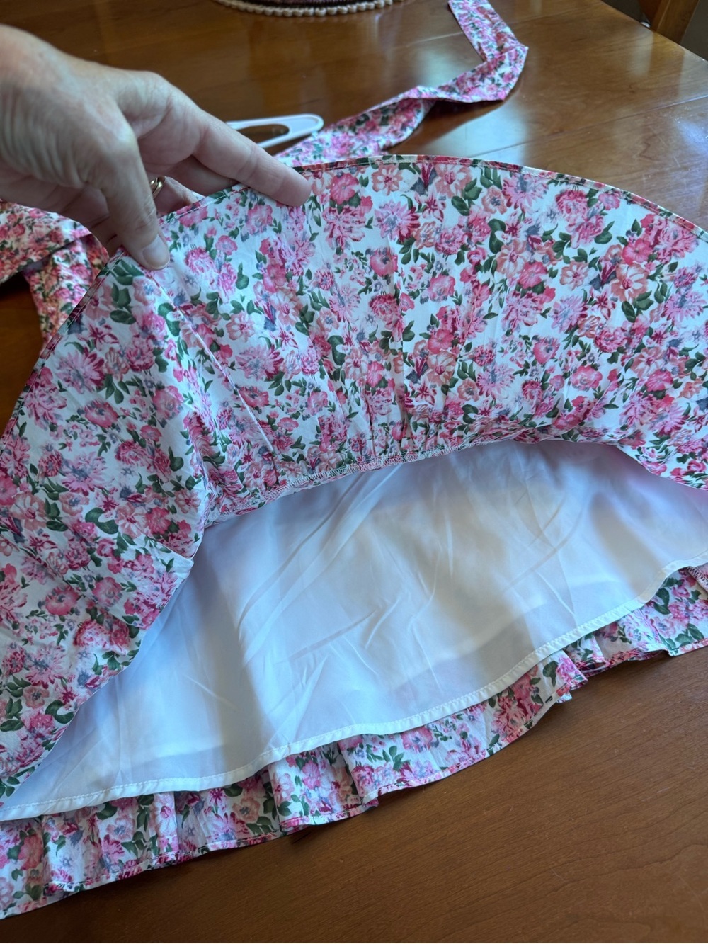 Hello Molly Ruffled Out Floral Dress Pink size 8 - Picture 8 of 15